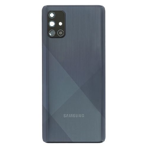Samsung Galaxy A71 gyári készülék hátlap, bontott, kamera lencsével, fekete, SM-A705