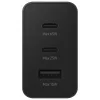Samsung hálózati gyors töltőfej, 2xType-C / 1xUSB, 65W, fekete, EP-T6530NBEGEU (csomagolás nélküli)