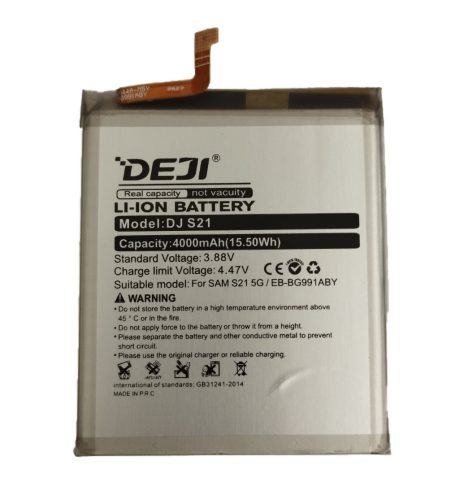 Samsung Galaxy S21 akkumulátor, 4000mAh, EB-BG991ABY, SM-G991, Deji