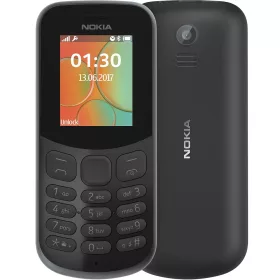   [K.ÁFA] Nokia 130 2017 (TA-1017) mobiltelefon, dual sim, fekete, használt, doboz nélkül, töltővel