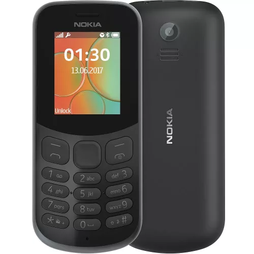 [K.ÁFA] Nokia 130 2017 (TA-1017) mobiltelefon, dual sim, fekete, használt, doboz nélkül, töltővel