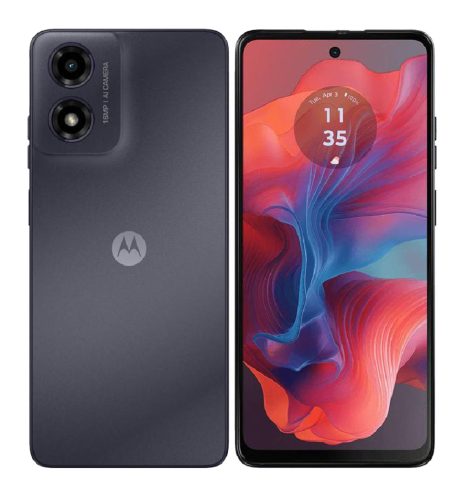 Motorola Moto G24 4G mobiltelefon, 8GB/128GB, dual sim, fekete (Matte Charcoal)