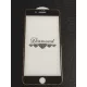 iPhone 7 / 8 / SE 2020 / SE 2022 (4,7") előlapi üvegfólia, 3D, fekete-arany, Diamond