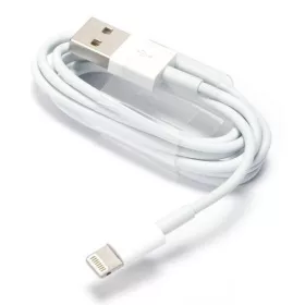   Apple iPhone 8pin adatkábel, 1M, fehér, gyári, MD818ZM/A (csomagolás nélküli)