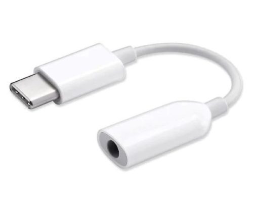 Xiaomi Type-C - Jack 3,5mm audio aljzat adapter, gyári, fehér (csomagolás nélküli)