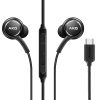 Samsung AKG headset Type-C csatlakozóval, gyári, fekete, EO-IC100BBE