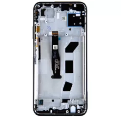 Huawei P40 Lite LCD + érintőpanel kerettel, fekete