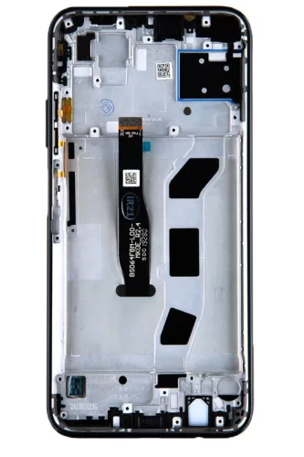Huawei P40 Lite LCD + érintőpanel kerettel, fekete