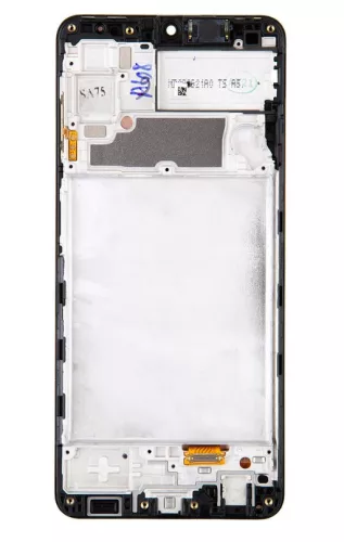 Samsung Galaxy A22 4G LCD + érintőpanel kerettel, gyári, fekete, SM-A225