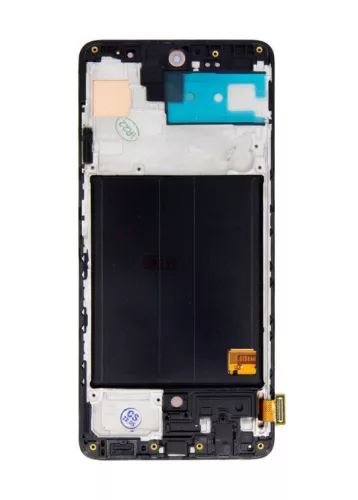 Samsung Galaxy A51 4G LCD + érintőpanel kerettel, OLED, fekete, SM-A515