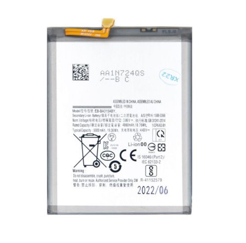 Samsung Galaxy A31 / A22 4G / A32 4G akkumulátor, 5000mAh, EB-BA315ABY, SM-A315, SM-A225, SM-A325