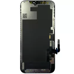   iPhone 12 / 12 Pro LCD + érintőpanel, fekete, Hard OLED, GX (6,1")