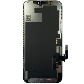   iPhone 12 / 12 Pro LCD + érintőpanel, fekete, Hard OLED, GX (6,1")