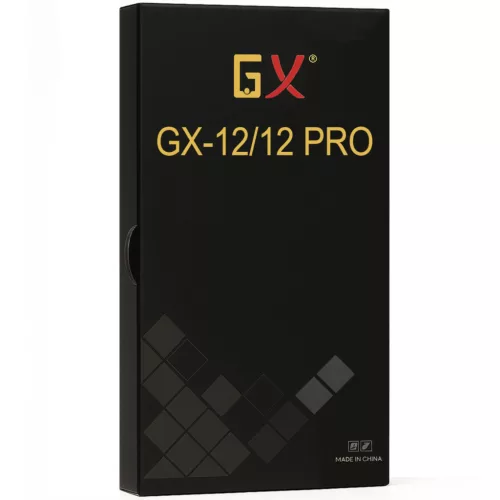 iPhone 12 / 12 Pro LCD + érintőpanel, fekete, Hard OLED, GX (6,1")