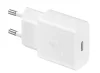 Samsung hálózati gyors töltőfej Type-C csatlakozóval + Type-C - Type-C adatkábel, gyári, 15W / 3A, fehér, EP-T1510EWE / EP-DA705BWE (CSOMAGOLÁS NÉLKÜLI)