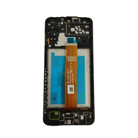   Samsung Galaxy A04s LCD + érintőpanel kerettel, fekete, SM-A047, CDOT