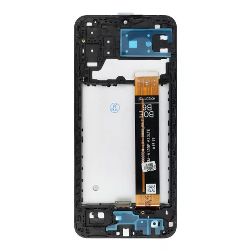 Samsung Galaxy A13 4G LCD + érintőpanel kerettel, fekete, SM-A137