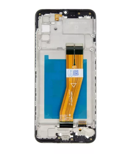 Samsung Galaxy A02s LCD + érintőpanel kerettel, fekete, SM-A025F