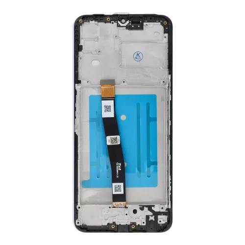 Samsung Galaxy A22 5G LCD + érintőpanel kerettel, fekete, SM-A226