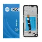 Samsung Galaxy A22 5G LCD + érintőpanel kerettel, fekete, SM-A226