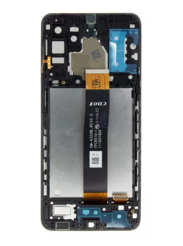 Samsung Galaxy A32 5G LCD + érintőpanel kerettel, fekete, SM-A326 (CDOT)