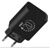 Univerzális hálózati gyors töltőfej, Type-C csatlakozóval, fekete, 3A / 20W, OBAL:ME 20W1CBL
