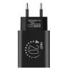 Univerzális hálózati gyors töltőfej, Type-C csatlakozóval, fekete, 3A / 20W, OBAL:ME 20W1CBL