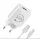 Hálózati gyors töltőfej 1x USB + Type-C adatkábel, 2A / 10W, fehér, OBAL:ME 10W1UWH-C
