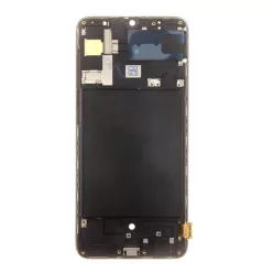   Samsung Galaxy A70 LCD + érintőpanel kerettel, OLED, fekete, SM-A705