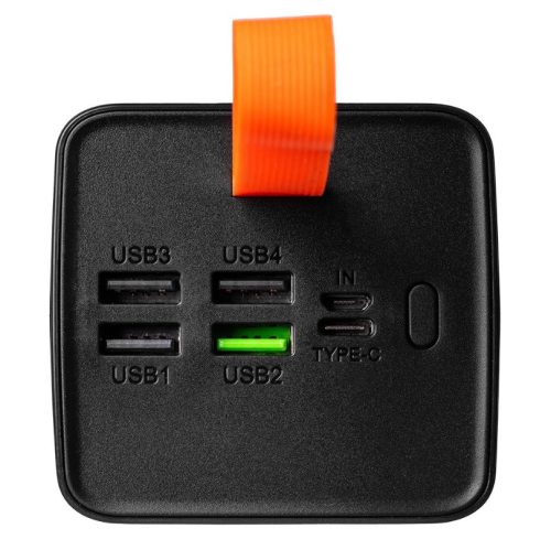 Power Bank, 4xUSB / 1xType-C / 1x micro USB, 50000 mAh / 22.5W / 4.5A, fekete, OBAL:ME Energy Pulse (OMPWB50K)