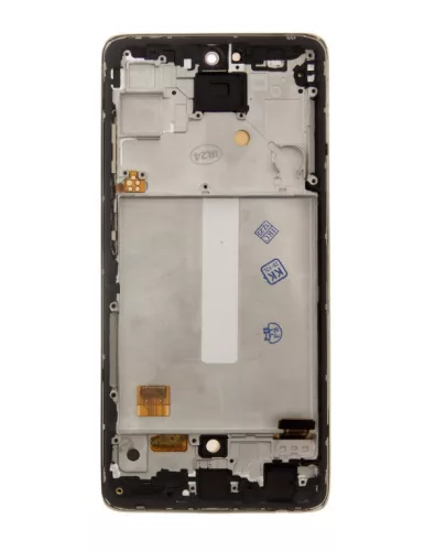 Samsung Galaxy A52 LCD + érintőpanel kerettel, OLED, fekete, SM-A525, SM-A526