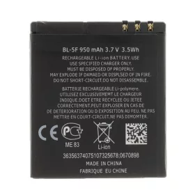 Nokia BL-5F akkumulátor, 950mAh