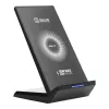 Wireless vezeték nélküli töltő állvány, 15W, fekete, OBAL:ME StandCharger