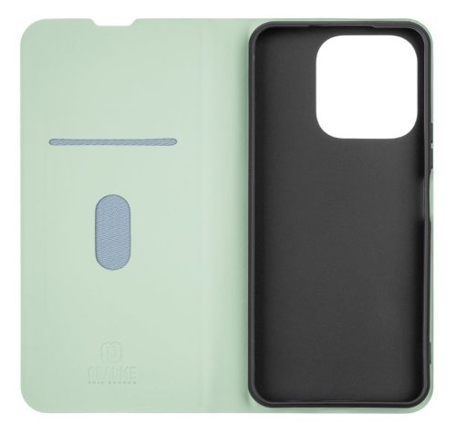 Honor X6b telefon tok, könyvtok, PU bőr, mágnesesen záródó, mentazöld, OBAL:ME Smooth Touch