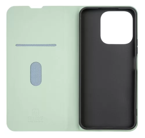 Honor X6b telefon tok, könyvtok, PU bőr, mágnesesen záródó, mentazöld, OBAL:ME Smooth Touch