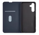 Samsung Galaxy A25 telefon tok, könyvtok, PU bőr, mágnesesen záródó, kék, SM-A256, OBAL:ME Smooth Touch