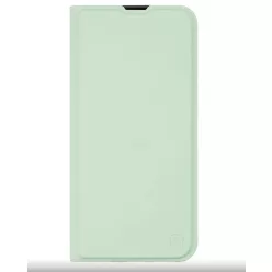   Samsung Galaxy A25 telefon tok, könyvtok, PU bőr, mágnesesen záródó, mentazöld, SM-A256, OBAL:ME Smooth Touch