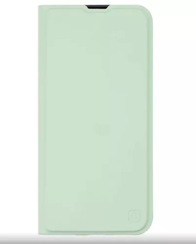 Samsung Galaxy A25 telefon tok, könyvtok, PU bőr, mágnesesen záródó, mentazöld, SM-A256, OBAL:ME Smooth Touch