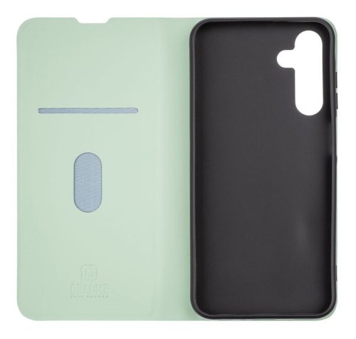 Samsung Galaxy A25 telefon tok, könyvtok, PU bőr, mágnesesen záródó, mentazöld, SM-A256, OBAL:ME Smooth Touch