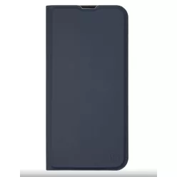   Xiaomi Redmi 13 telefon tok, könyvtok, PU bőr, mágnesesen záródó, kék, OBAL:ME Smooth Touch
