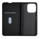 Xiaomi Redmi 14C telefon tok, könyvtok, PU bőr, mágnesesen záródó, fekete, OBAL:ME Smooth Touch