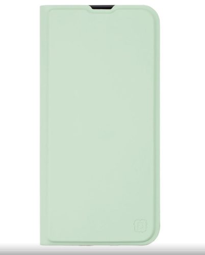 Xiaomi Redmi 14C telefon tok, könyvtok, PU bőr, mágnesesen záródó, mentazöld, OBAL:ME Smooth Touch