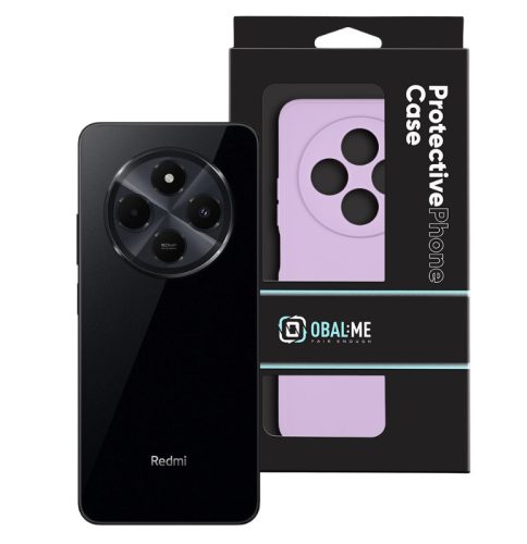 Xiaomi Redmi 14C hátlap tok, szilikon tok, lila, matt, OBAL:ME Matte TPU