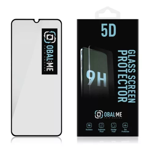 Honor 200 Smart előlapi üvegfólia, edzett, fekete keret, 9H, 5D Full Glue, OBAL:ME 