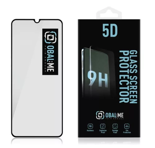Honor 200 Smart előlapi üvegfólia, edzett, fekete keret, 9H, 5D Full Glue, OBAL:ME 