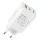 Hálózati gyors töltőfej, 2xType-C / 1xUSB, 65W, GaN, fehér, OBAL:ME OM65W2CA