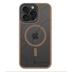  iPhone 16 Pro Max (6.7") hátlap tok, TPU/PC, magsafe, barna, Tactical Magforce Sika 