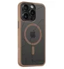 iPhone 16 Pro Max (6.7") hátlap tok, TPU/PC, magsafe, barna, Tactical Magforce Sika 