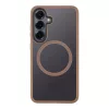 Samsung Galaxy S25 hátlap tok, TPU/PC, magsafe, barna, SM-S931, Tactical Magforce Sika 
