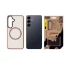 Samsung Galaxy S25 hátlap tok, TPU/PC, magsafe, barna, SM-S931, Tactical Magforce Sika 